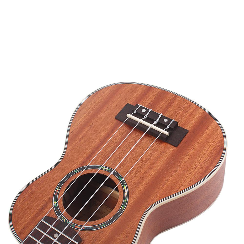 21 inch Four String Ukulele Zebra Mahogany Wood Ukulele Hawaiian Small Guitar Acoustic Sting Instrument electroacustica