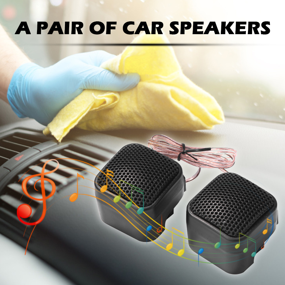 2pcs Car Mini Tweeter Speakers 500W Car Silk Square Tweeters Treble Speakers Auto Horn Audio Music Stereo Speaker Loudspeaker