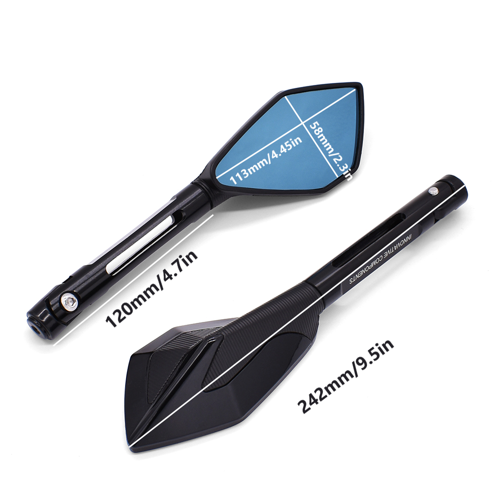 For Suzuki GSR 750 600 GSX S750 R 750 600 SFV SV 650 B-KING Universal Motorcycle Rearview Mirror CNC Aluminum View Side Mirrors