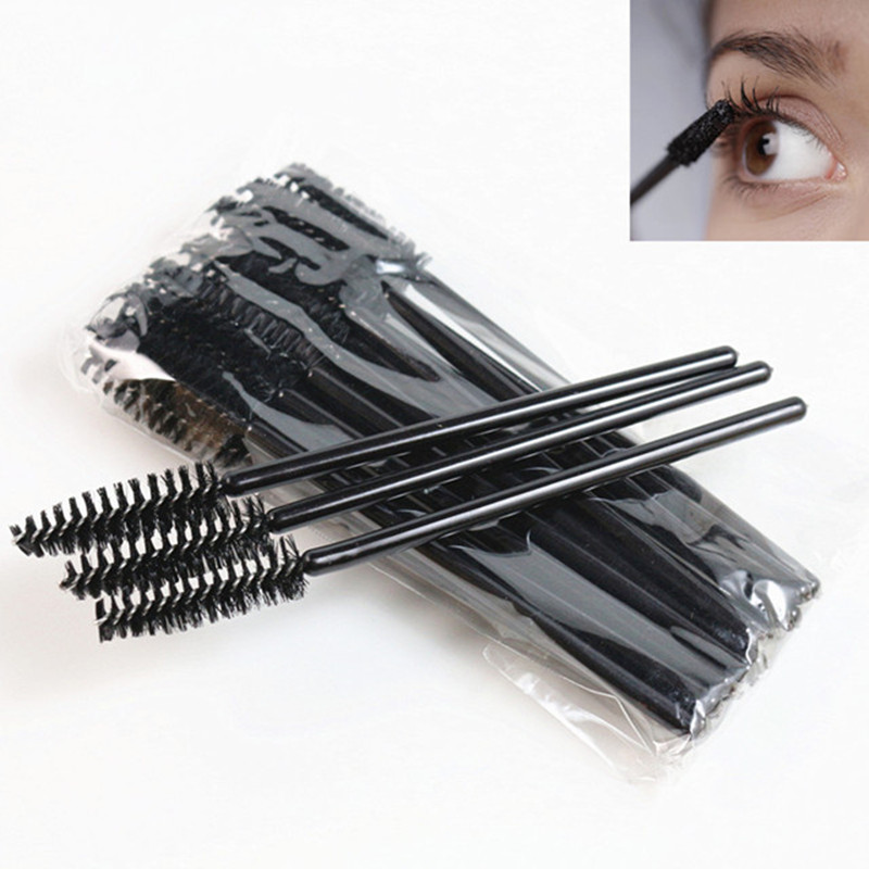 bbd b Disposable Eyelash pcs lot Mascara Brush Sponge Eyeliner Applicator Eyes Makeup Brushes Beauty es