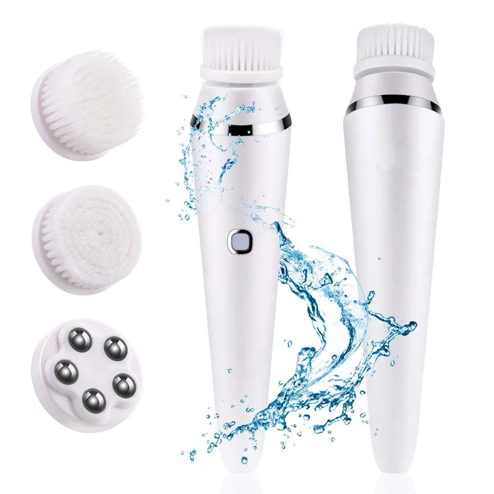e d Facial cleansing in Brush Set for Skin Cleaning and Exfoliating with Different Cleansing Head Face Washing Product cleansg Sk Cleang