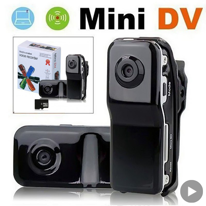 2024 HD Mini DV Camera Body Camcorder Mount Portable Video Record Nanny Security Cam Small Sports Car DVR Webcam For Home Office