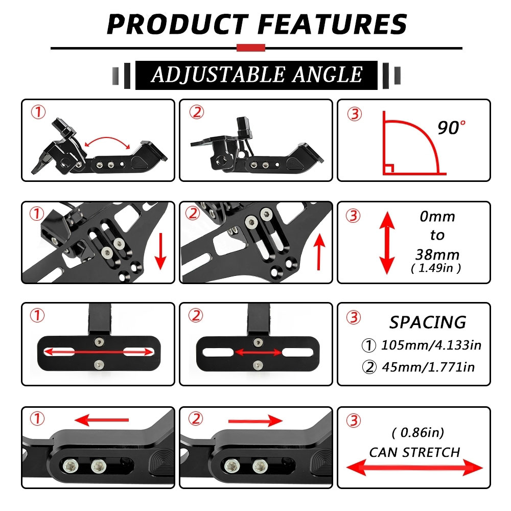 License Plate Holder Number Plate Frame LED Light Bracket turn signal FOR YAMAHA xs650se xs650 se 1977-1983 1982 1981 1980 1979