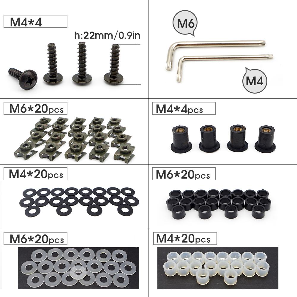 Motorcycle Accessories Moto Screw Kit Covers For YAMAHA mt10 majesty 400 raptor 700 mt09 xt1200z super tenere dt 125 jog rr