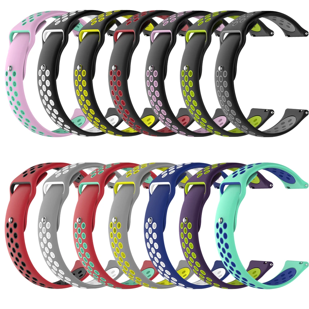 Breathable Silicone Strap For Huawei Watch GT Runner GT 3 2 46MM 42MM Sports Band Wrist Belts For Honor Magic GS Pro GS 3 Correa