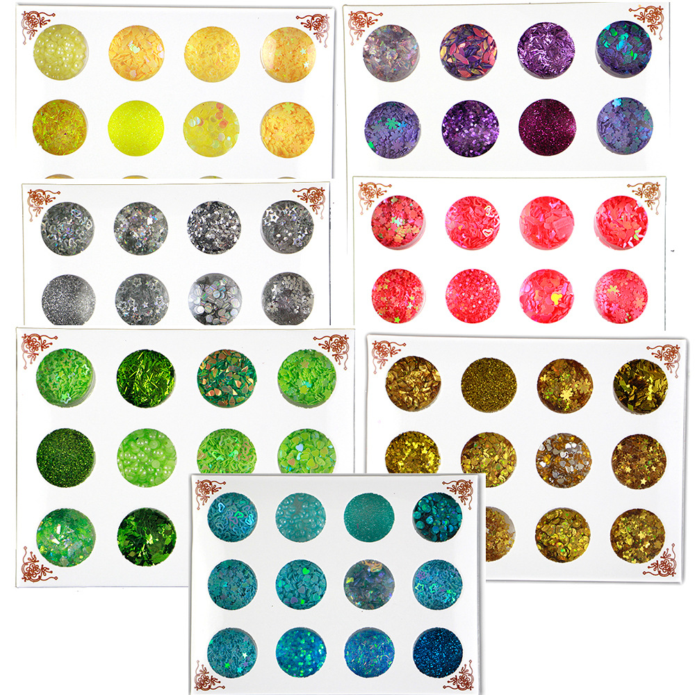 c Pcs set Glitter Powder Body Festival Party Nail Art Face EyeShadow Painting Sequins Decorations Tattoo Roots