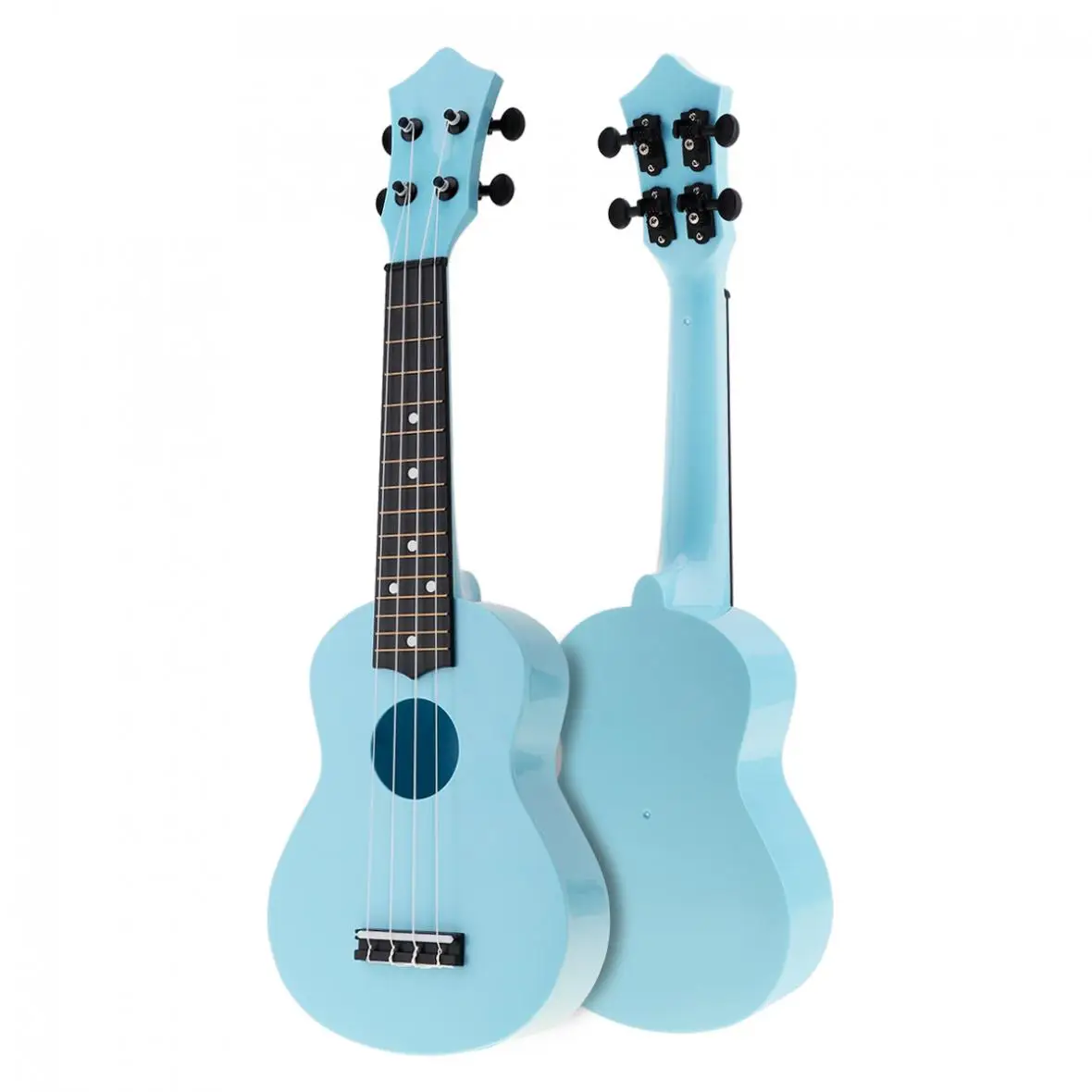 Plastic 21 Inch Soprano Colorful Acoustic Ukulele Uke 4 Strings Hawaii Guitar Guitarra Instrument for Kids and Music Beginner