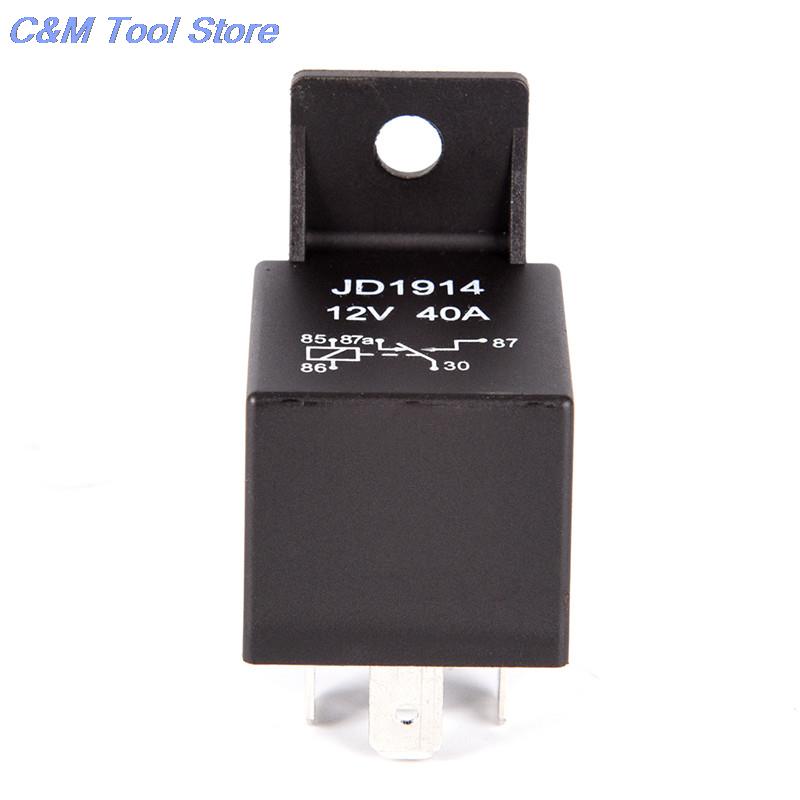 1pc 5 Pin 40A Waterproof Car Relay Long Life Automotive Relays Normally Open DC 12V/24V Relay for Head Light Air Conditioner