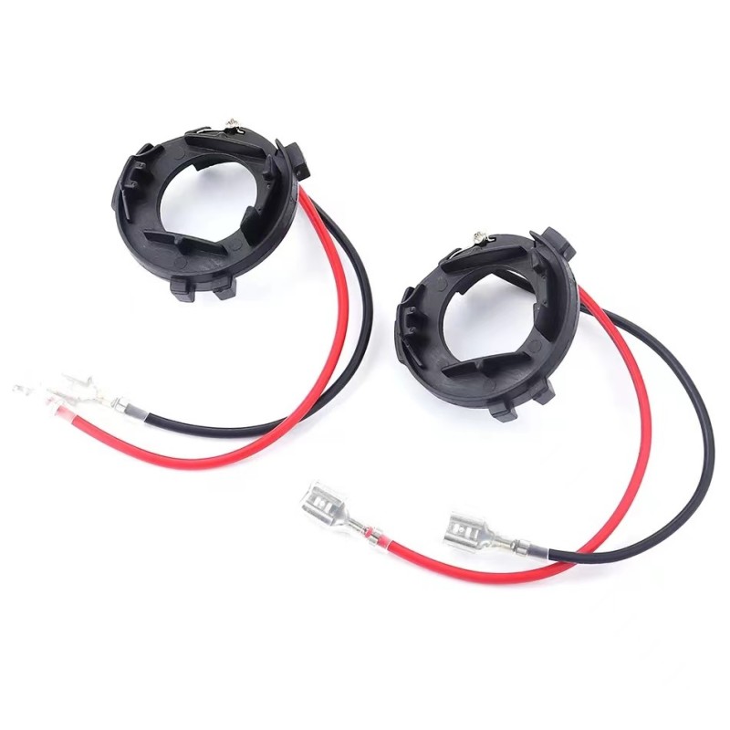 2Pcs H7 LED Headlight Bulb Base Holder Retainer Headlamp Socket Adapter For Golf 7 MK7