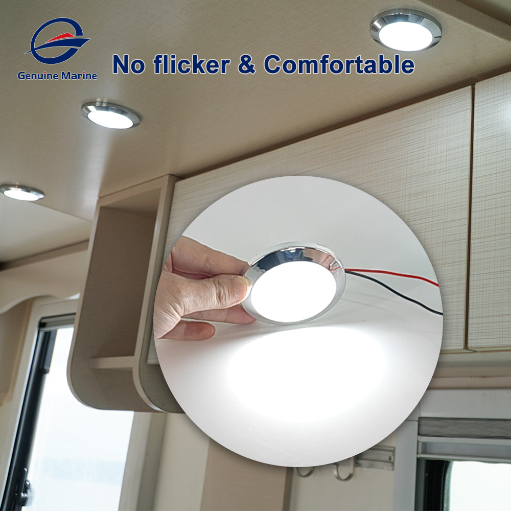 RV Interior LED Ceiling Dome Light 12 V Roof Lamp with On/Off Switch For Camper Caravan Marine Boat Accessories
