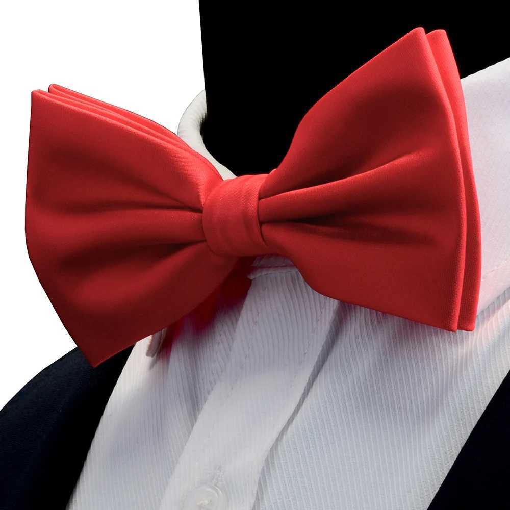 Classic Bow Tie For Man Solid Color Water Proof Double Fold Bowtie Party Wedding Accories Female Tie Gifts For ManX241109
