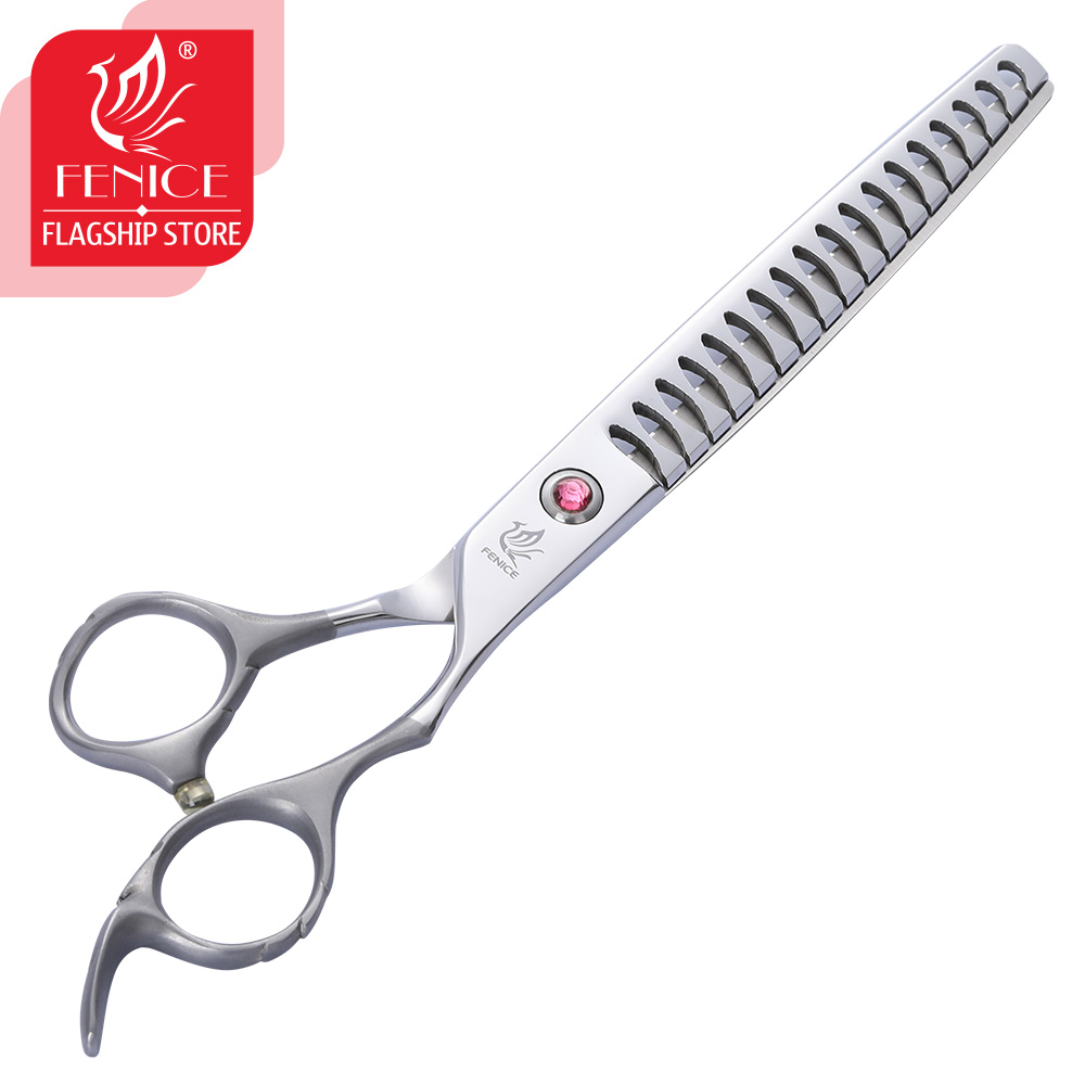Fenice 7 inch professional dog thinning scissors in dog scissors for pet grooming shears ножницы для стрижки собак maka tijeras