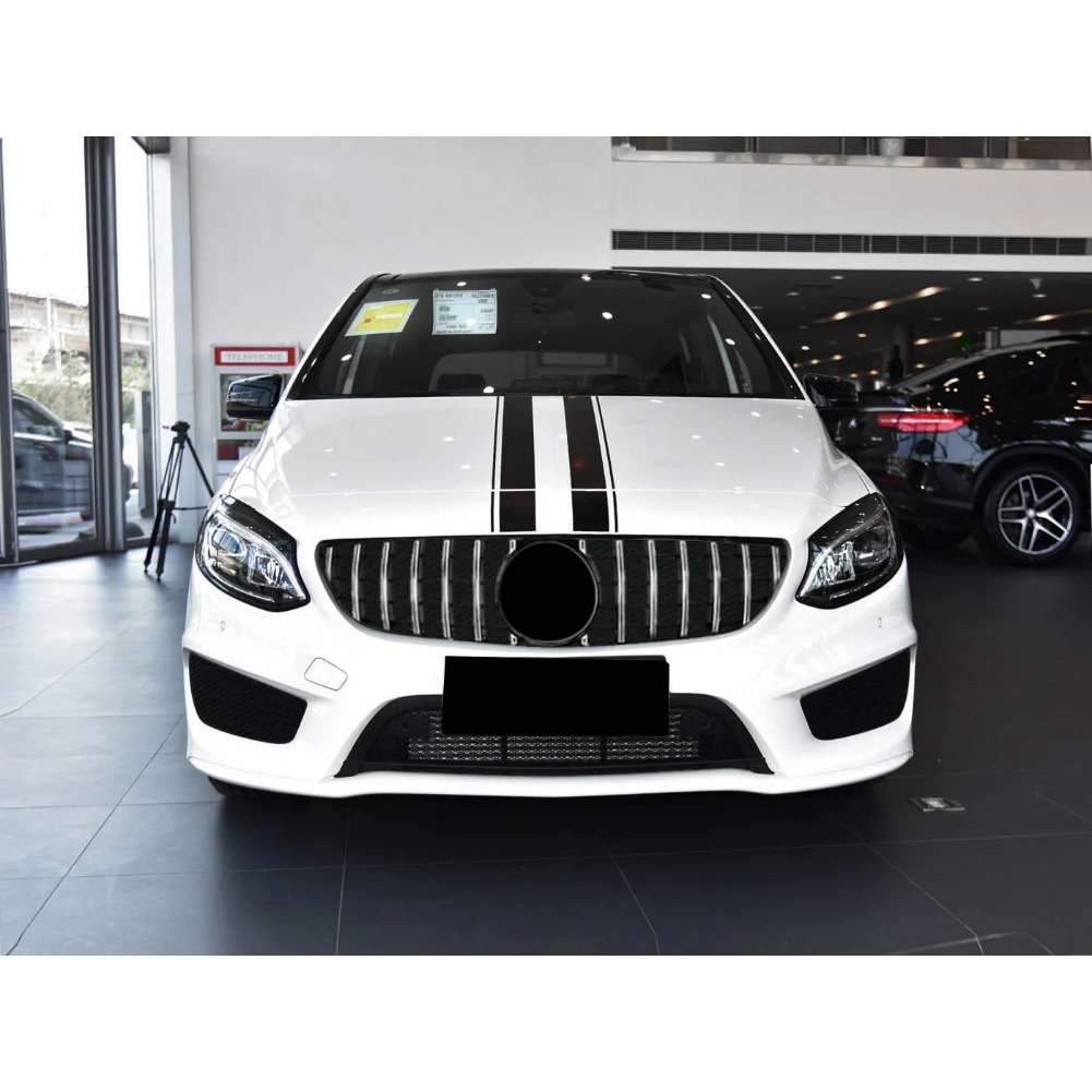 Front Racing Grille Facelift Bumper Grill For Mercedes-Benz W246 B-Class B160 B180 B220 B200 B250 2015-2019 GTR Diamond Style