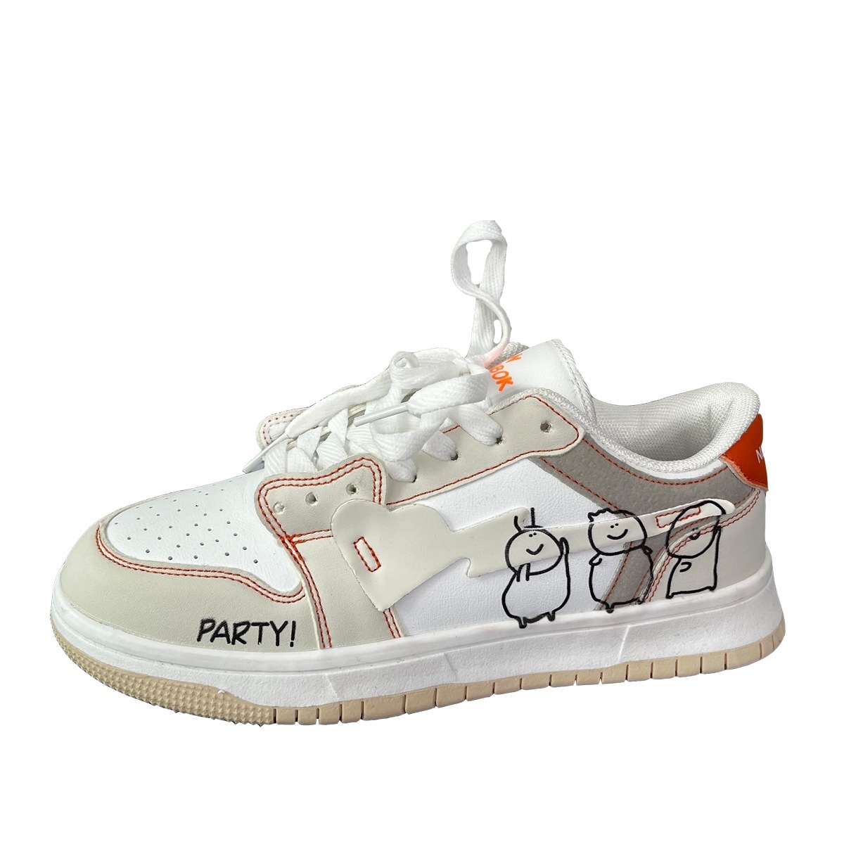 2025 Couple Versatile New Black China-Chic Slate Shoes Small Male Graffiti Casual Sneakers Children