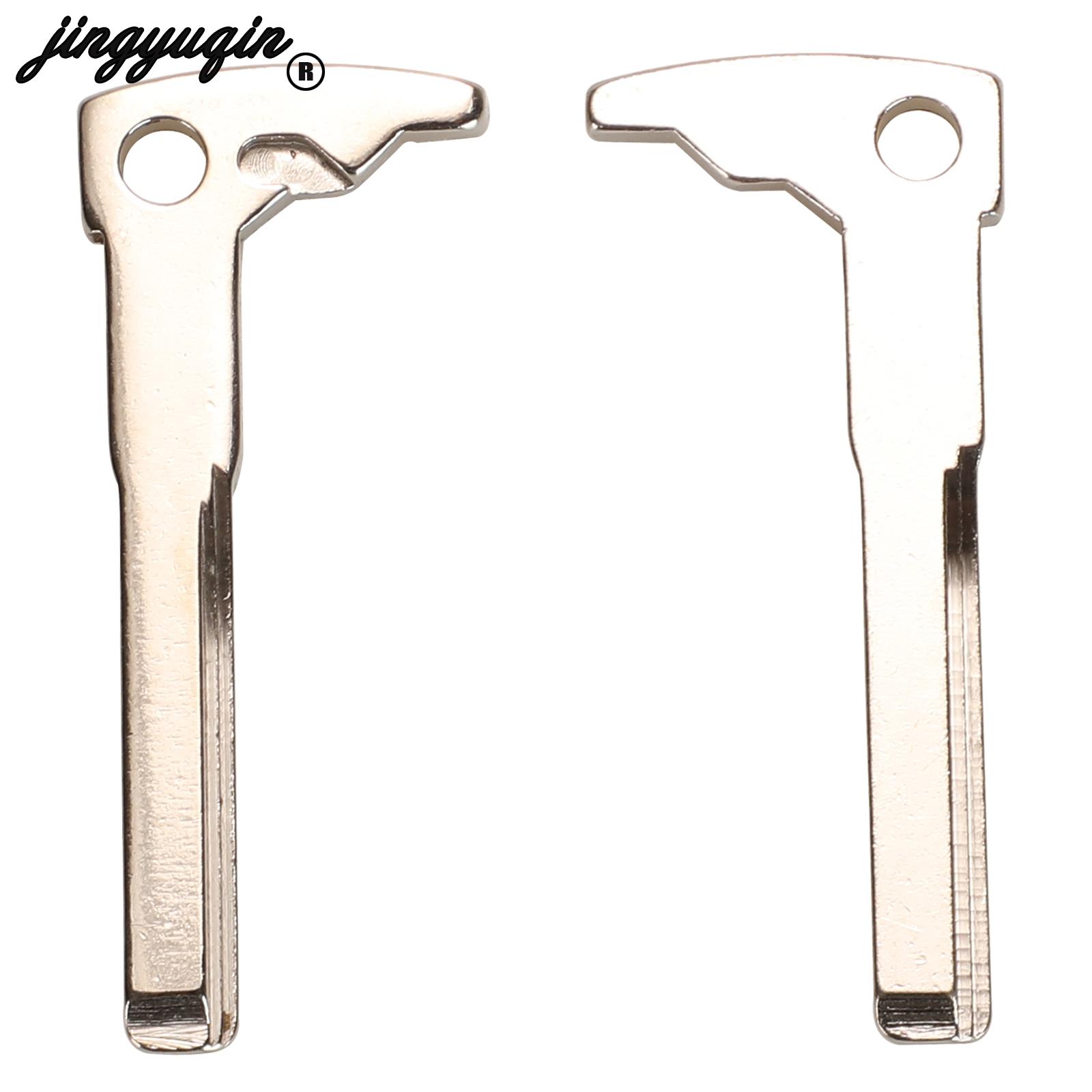 jingyuqin Smart Key Blank Fob Replacement for Mercedes Benz z A E S G CLK SLK ML Class W Chrome Uncut Blade lade Insert 5