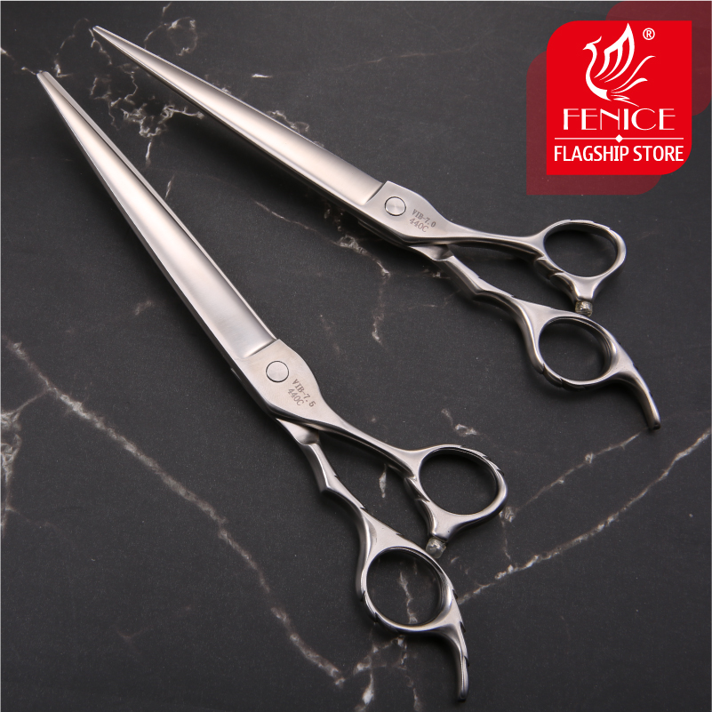Fenice professional pet grooming scissors cutting straight shears 7.0/7.5 inch dog grooming shears tools tesoura tijeras