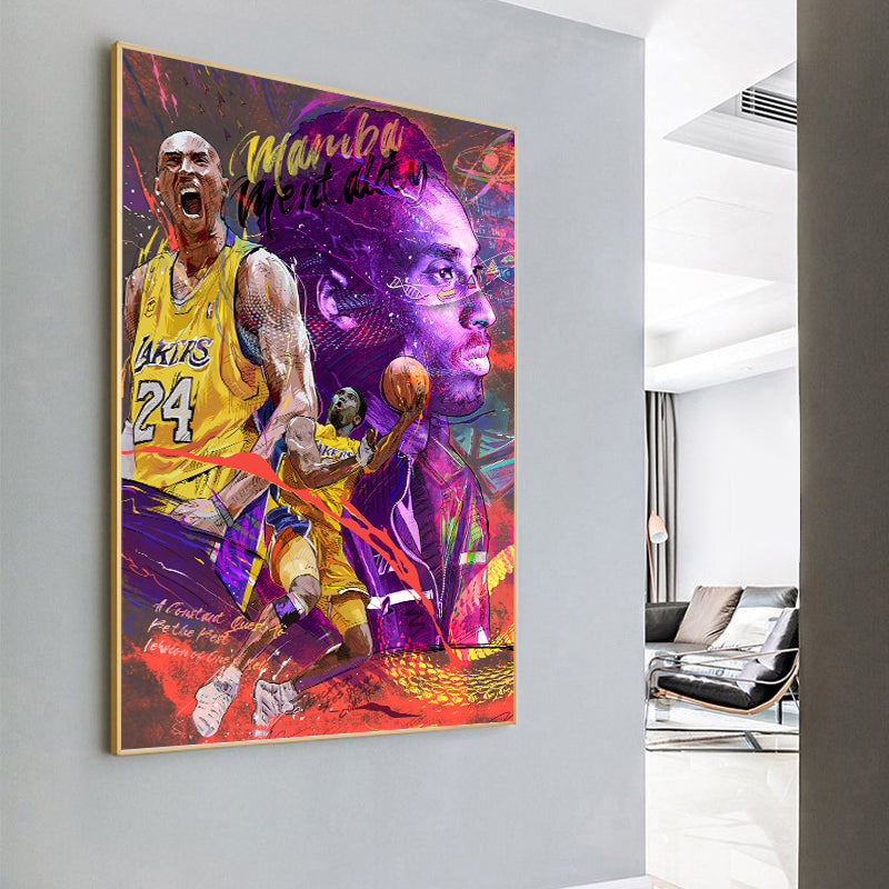 Graffiti Art Basketball Player Star Canvas Painting Modern Poster Prints Boy Bedroom Wall Art Pictures for Home Room Decor