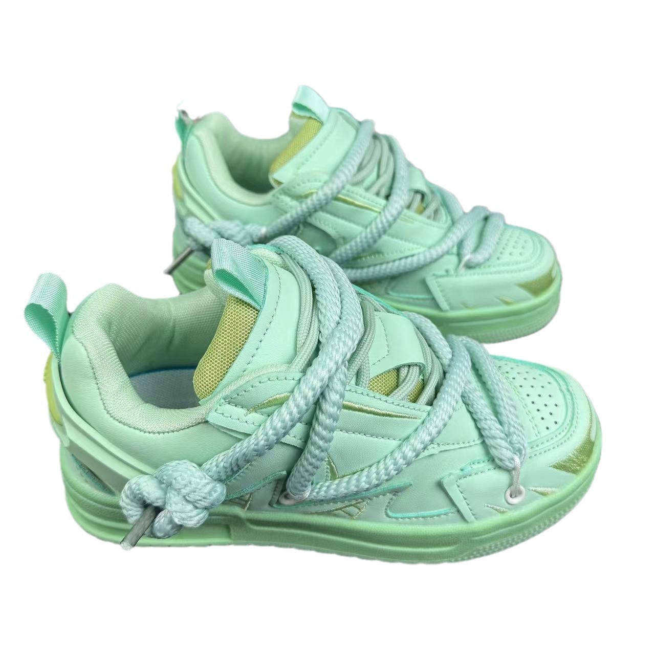 2025 New Men's And Women's Height Increasing Thick Soled Board Shoes Casual Multifunctional Breathable Niche Brand Trend Bread Shoes Height 