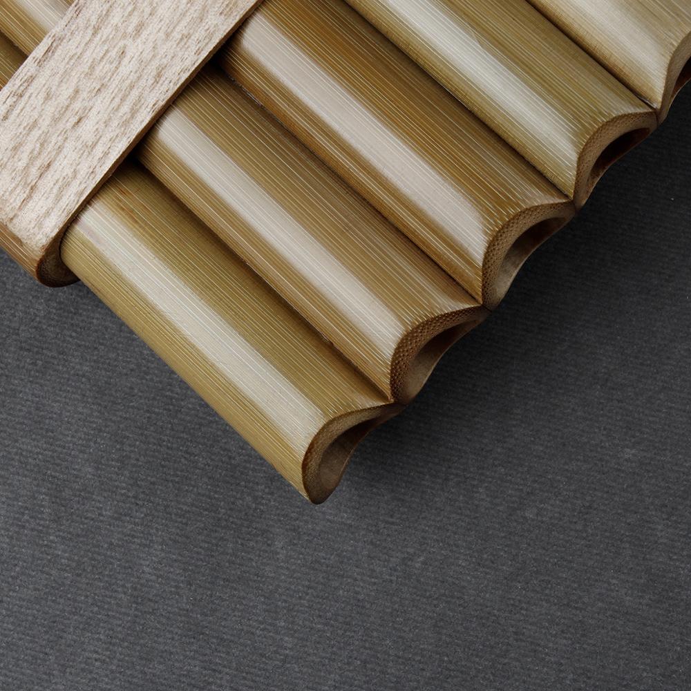 15 Pipes G Key Pan Flute High Quality Woodwind Chinese Traditional Musical Instrument Natural Bamboo