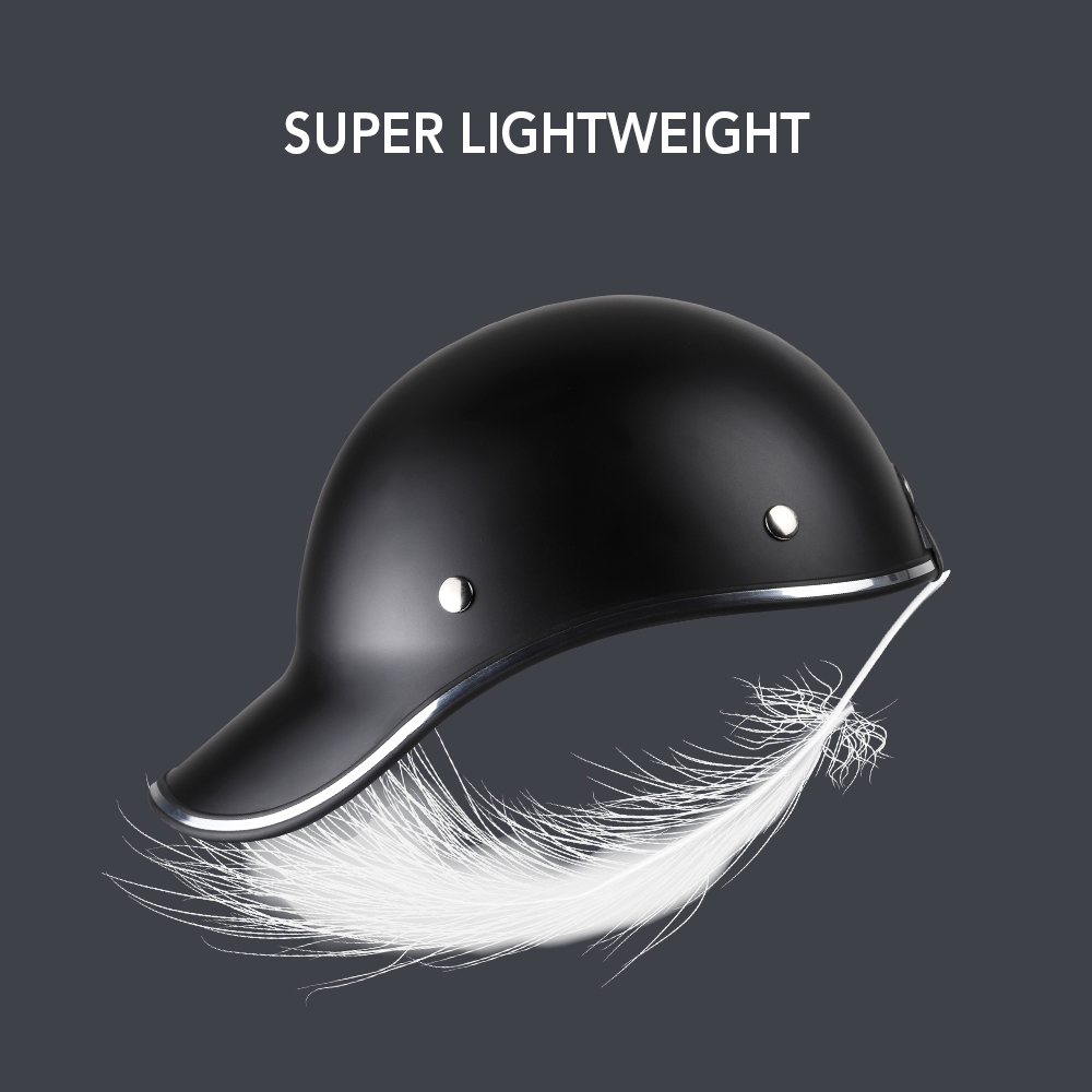Baseball Cap Motorcycle Helmets Bike Scooter Half Open Face Protective Helmet Hard Hat-Safety Unisex Racer Helmet Baseball Cap