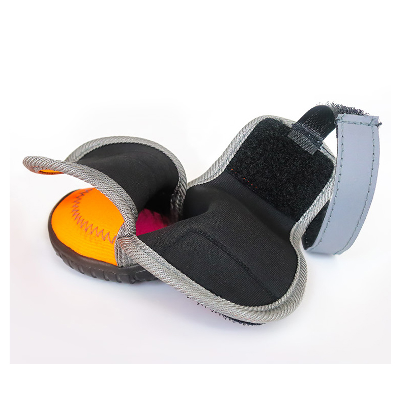 Waterproof Anti Slip Dog Shoes For Small Dogs Chihuahua Puppy Walking Shoes Orange Dog Snow Boots For Medium Dogs Large Dogs
