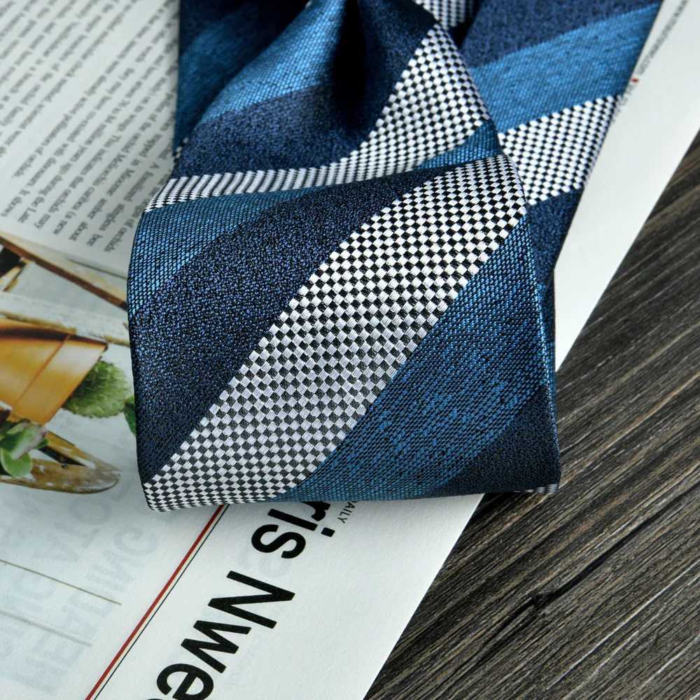 tie luxury For Men Retro necktie Large Jacquard 8cm Hand Tied New Mens ties Busin Wedding Versatile Birtay Gift NecktiesX241109