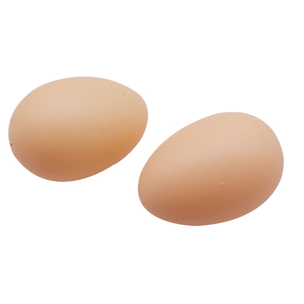 10 Pcs Chicken House Small Fake Eggs 5.5*4.3cm Farm Animal Supplies Cages Accessories Guide Chicken nest Egg Kids Toys Painting