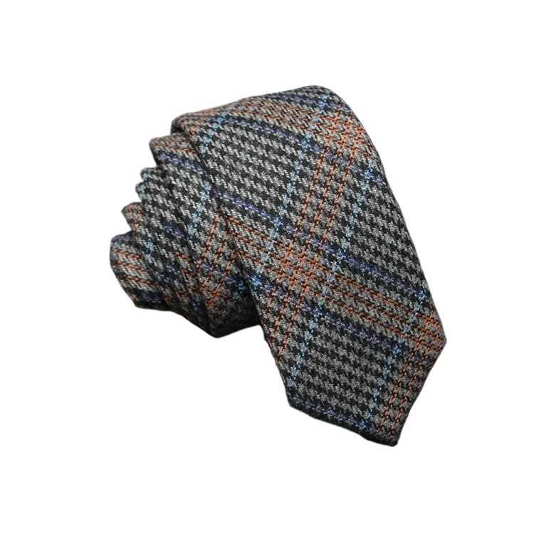 High quality Wool Narrow Tie For Male Work Casual Wedding Groom 6CM Neckties Neckwear Formal Neckcloth Groomsmen Ties men giftsX241111