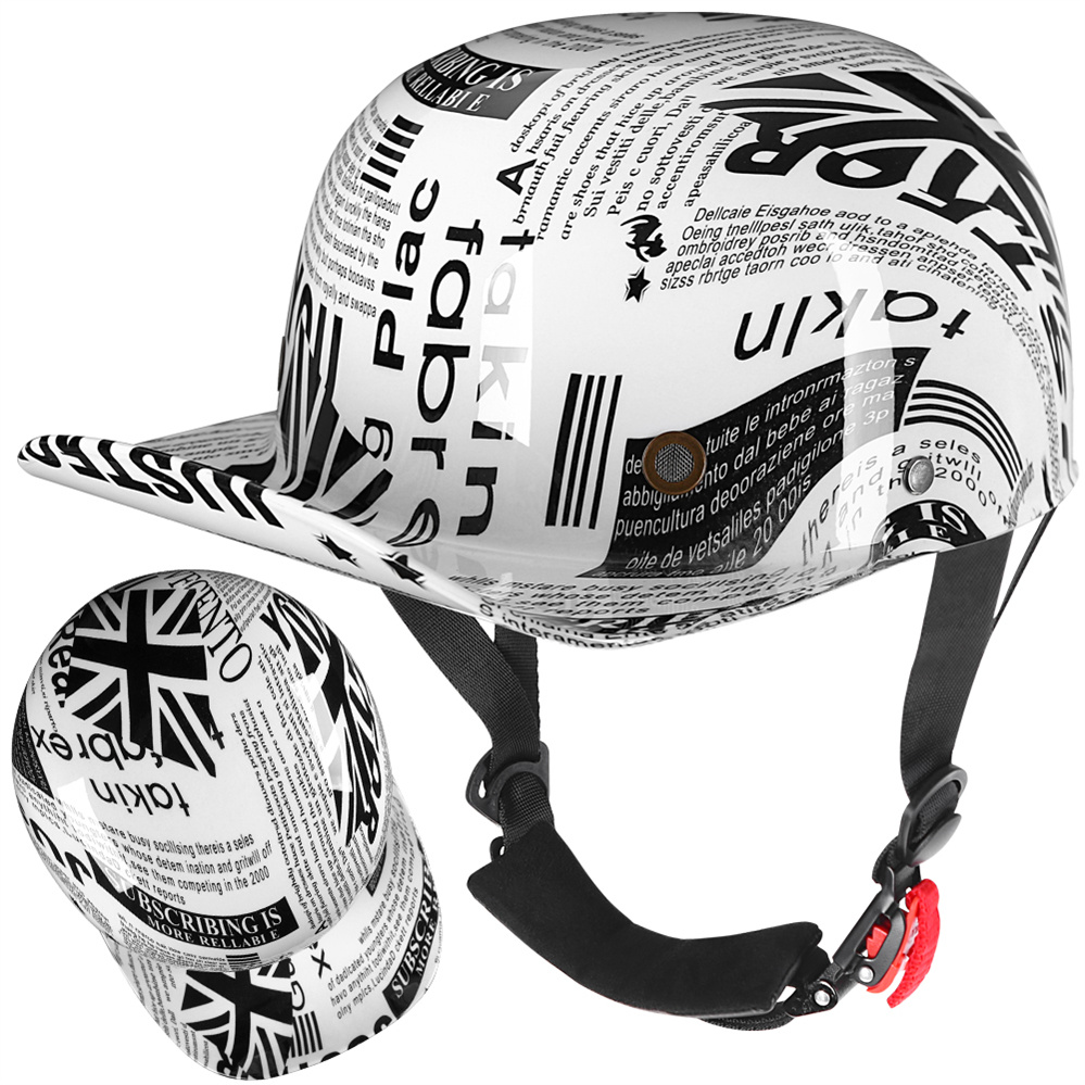 Cross border retro bandit duckbill cap DS baseball cap half helmet all season cycling men's and women's scoop helmet helmet