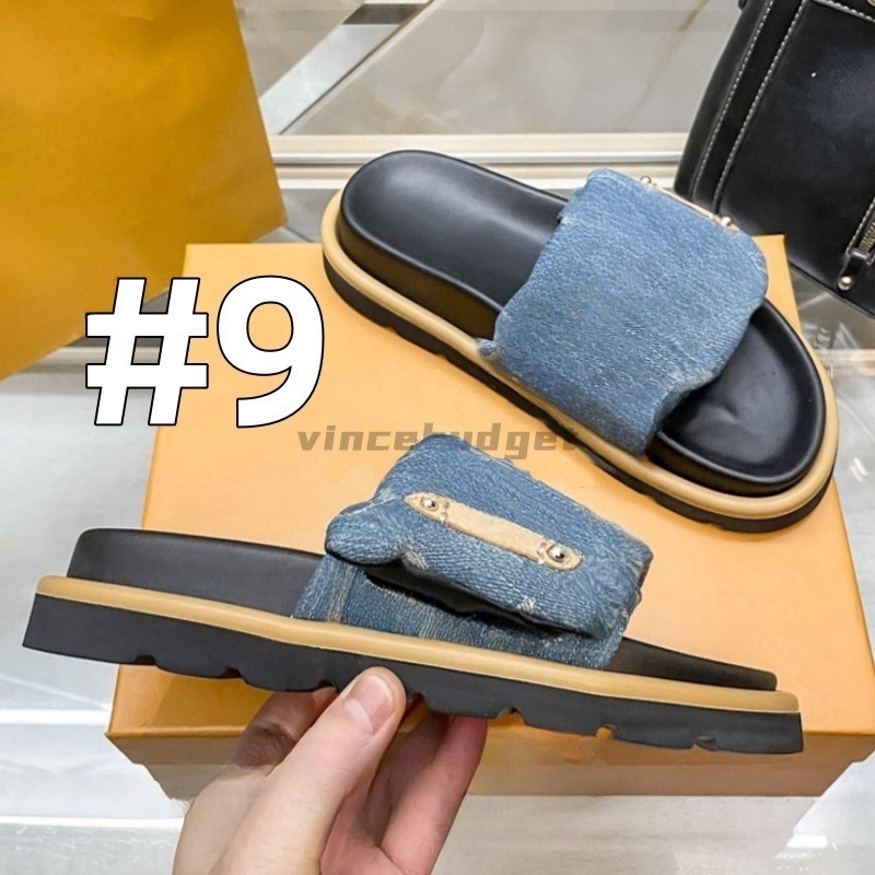 Designer sandals women slides famous Platform sandal summer flat shoes fashion beach slippers slides 26201 with box