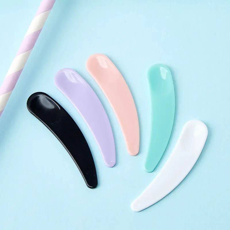 bd c Makeup Cream pcs Spoons Mask Mini Cosmetics Mixing Spatula Disposable Curved Scoop Face Eye Stick Beauty Tool Kits