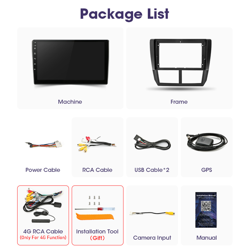 2 Din Android 12 Car Radio For Subaru Forester 3 SH 2007-2013 For Impreza GH GE Multimedia Video Player GPS Carplay Auto Stereo
