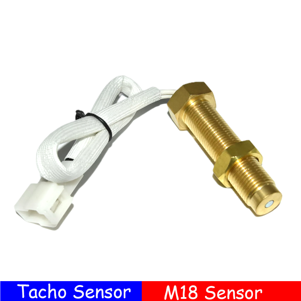 85mm Tachometer 3000RPM With Hourmeter Truck Car Boat Diesel Engine Tacho Meter RPM Gauge M18 / M16 Car Boat Tachometer Sensor