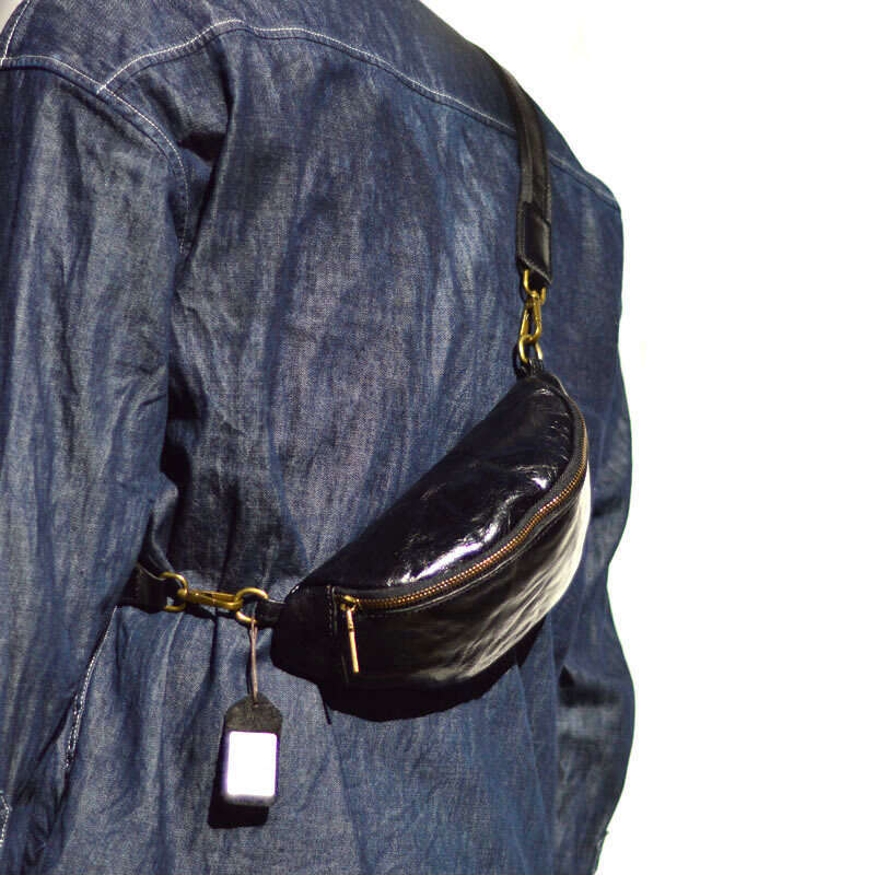 new vintage chest with vegetable tanned leather mens casual mobile phone bun top layer cowhide crossbody bag spor