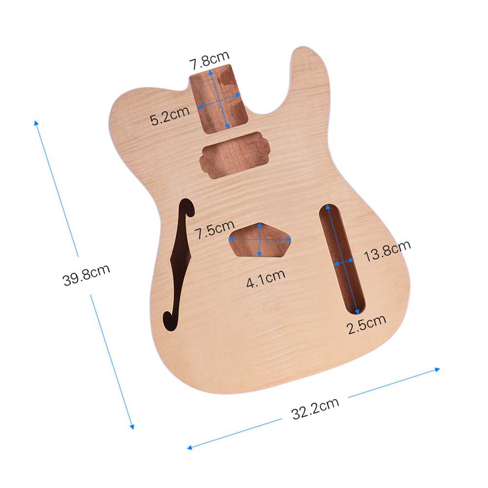 Unfinished Guitar Body Mahogany/ Basswood /Sycamore Wood Blank Guitar Barrel for Electric Guitars DIY Parts Guitar Accessories