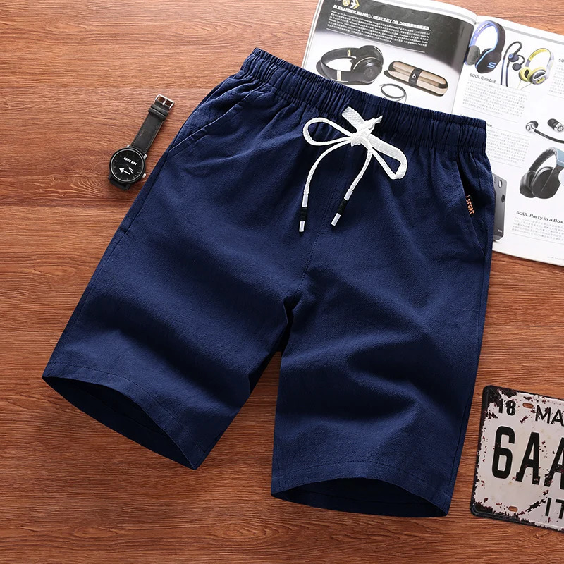 100% Cotton short plus size mens shorts pants summer casual beach cargo blank shorts de hombre custom shorts men for men 240329