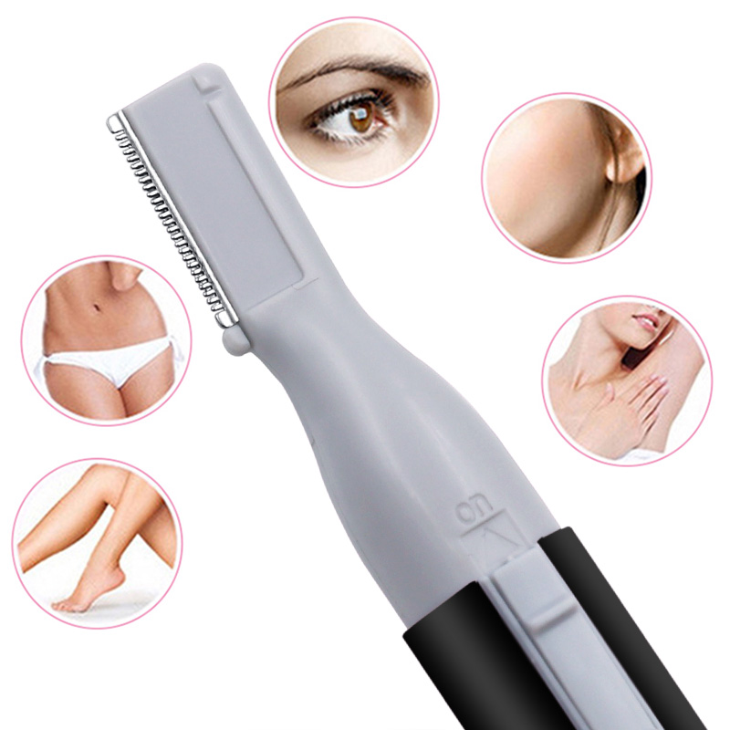 c dd Hair Electric Scissors Face Eyebrow Trimmer Mini Portable Women Body Shaver Remover Blade Razor Epilator