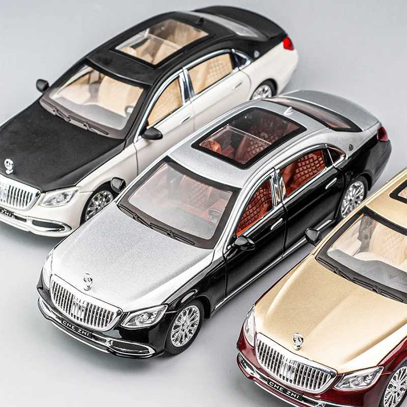 1 24 Mercedes Benz Maybach GLS600 Alloy Model Cars Diecast Toy Car Simulation Sound Light Vehicle Toys Model Gifts For KidsXJ241109