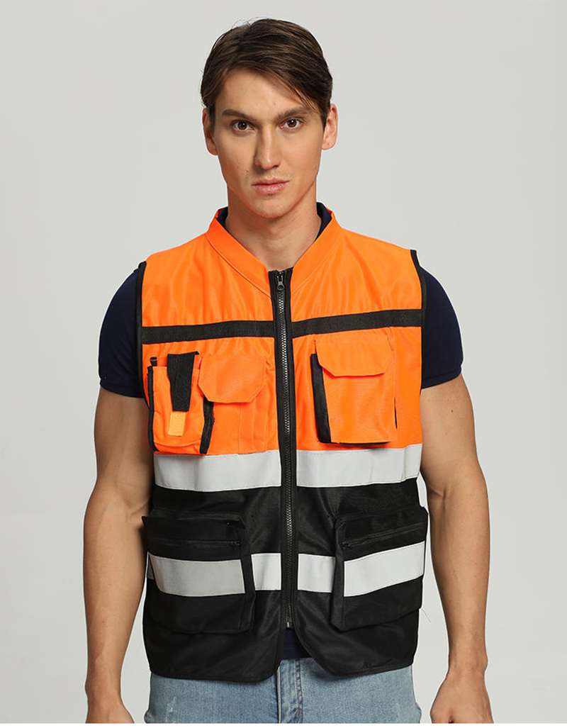 High Visibility Reflective Vest Working Clothes Motorcycle Cycling Sports Outdoor Reflective Safety Clothing Reflective Jacket
