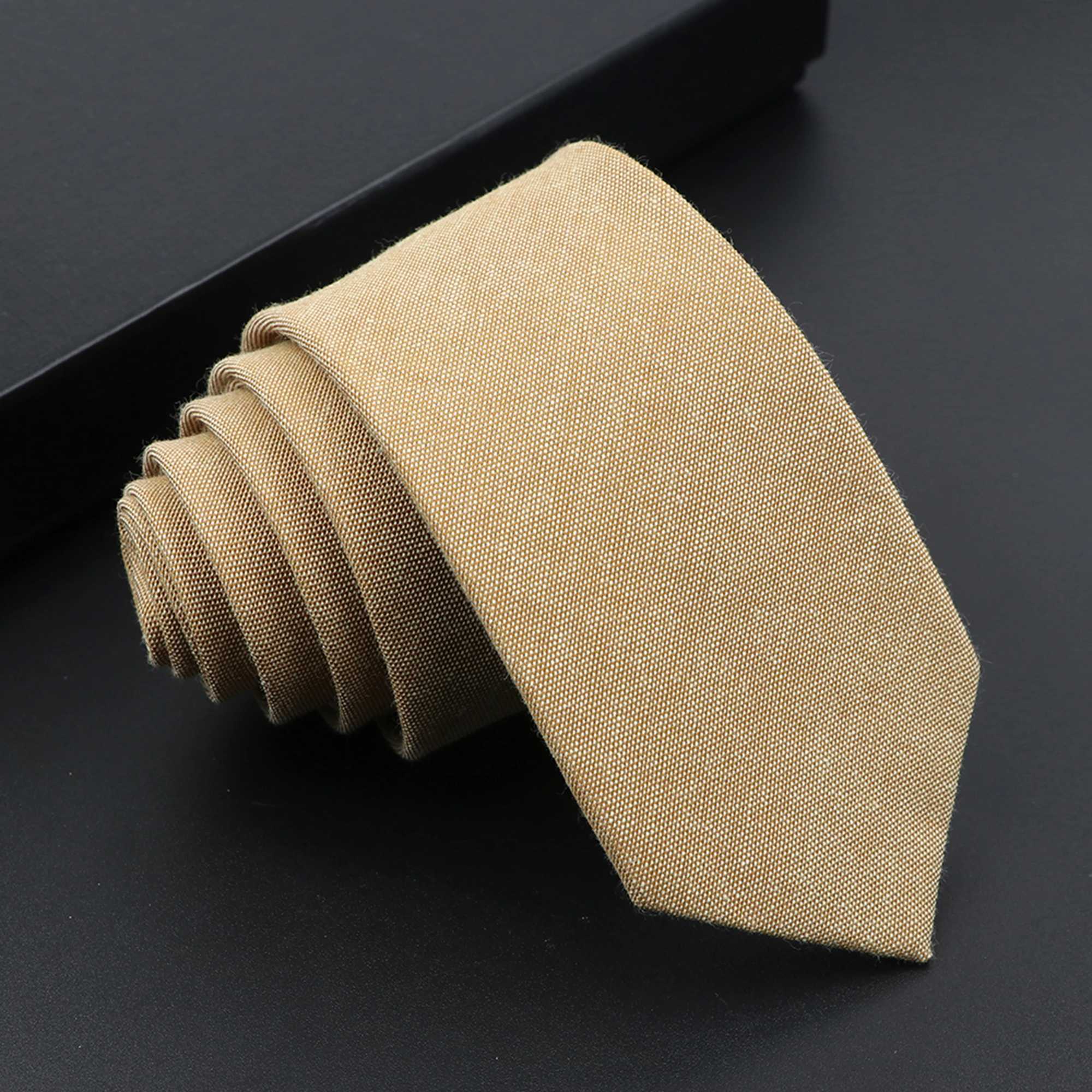 Mens Tie Imitation Cashmere Classic 6cm Skinny Casual Necktie Cotton Handmade For Wedding Party Dinner Striped Plaid Tie GiftX241109