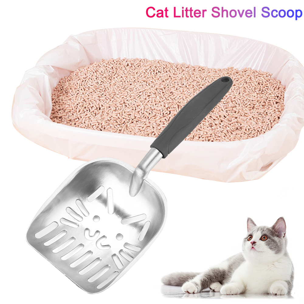For Dog Cat Clean Feces Supplies Cat Litter Shovel Pet Products Cat Sand Cleaning Metal Scoop Pet Cleanning Tool