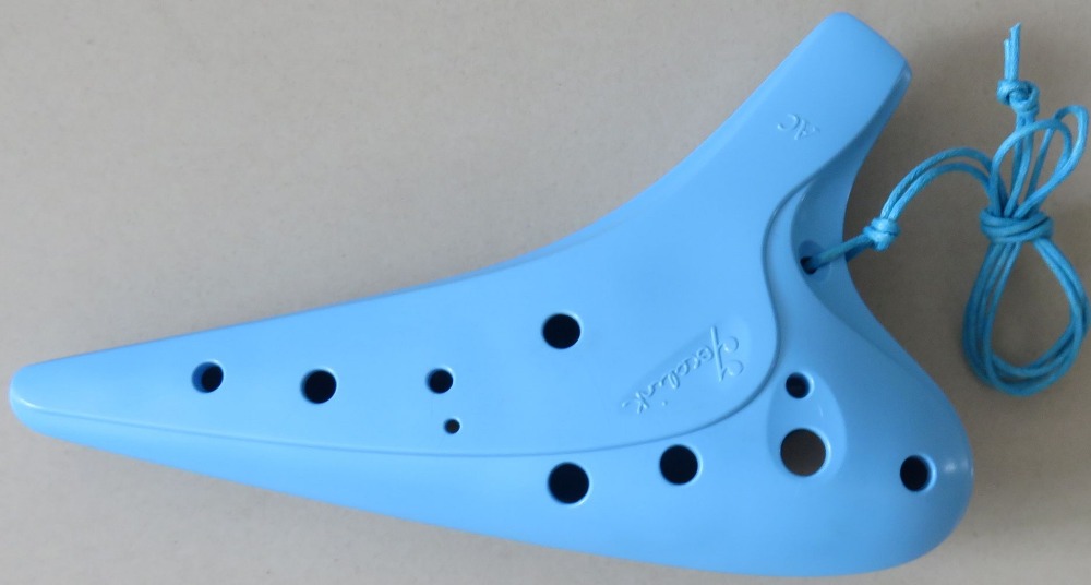 12 holes alto C plastic resin AC ocarina flute Ocarina music instrument professional purple/pink/green/blue/orange