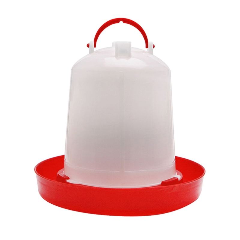 2.5L Hanging Poultry Waterer Feeder with Carrying Handle for Baby Chicken Birds Large Capacity for Pet Bird Poultry Feeder Pet