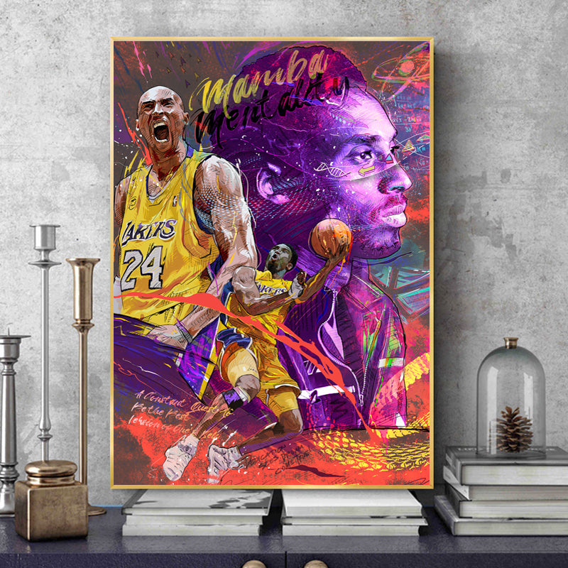 Graffiti Art Basketball Player Star Canvas Painting Modern Poster Prints Boy Bedroom Wall Art Pictures for Home Room Decor