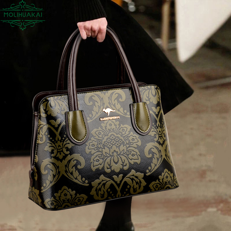 2021 Flower Pattern Luxury Designer Handbags Purses Ladies Shoulder Crossbody Messenger Bag Women Large Capacity Tote Sac A Main