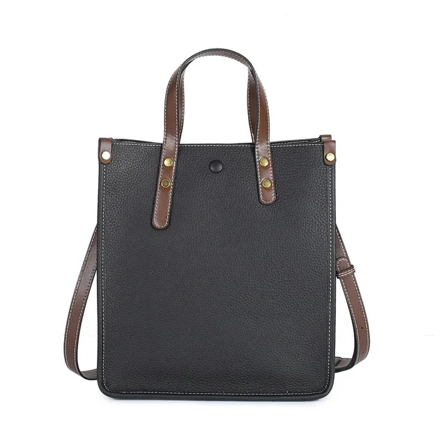 Hot Sale Blue Large Tote 100% Real Women Handbag Office Business Ladies Shoulder Bag Cowhide T Leather Briefcase Zipper Style Genuine Leather BagVoyag