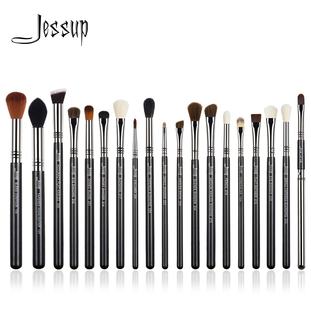 a e set pcs T Jessup Makeup Brushes Set Cosmetic tools Beauty Make up Brush Eyeliner Concealer Lip Pencil Black