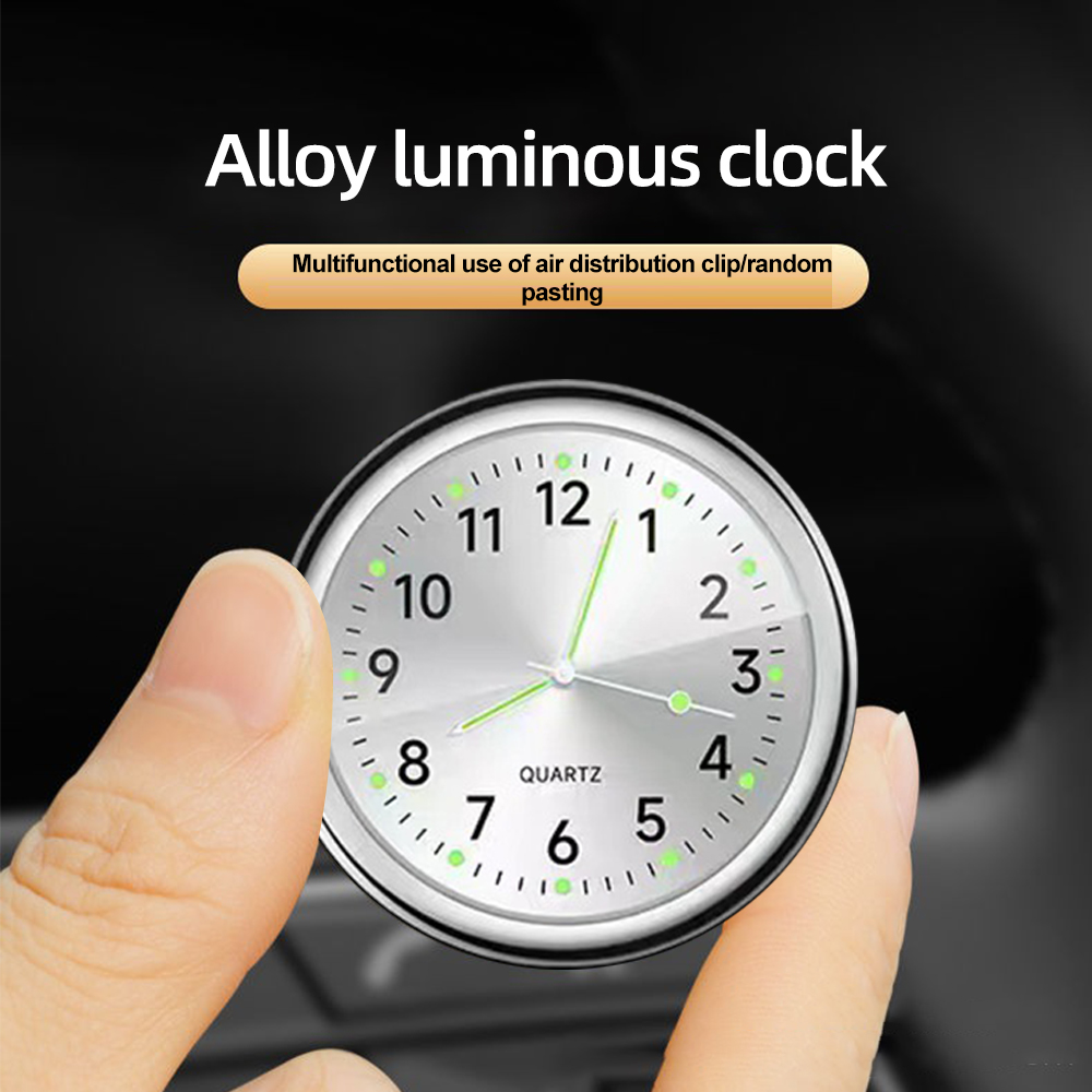 Mini Luminous Car Clock Waterproof Electronic Quartz Watch Bicycle Motorcycle Auto Dashboard In MM 5