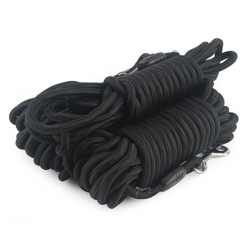 5M/10M/15M Long Rope Training Dog Leash- Heavy Duty Nylon Recall Pet Tracking Line- for Small Medium Outside Training Camping