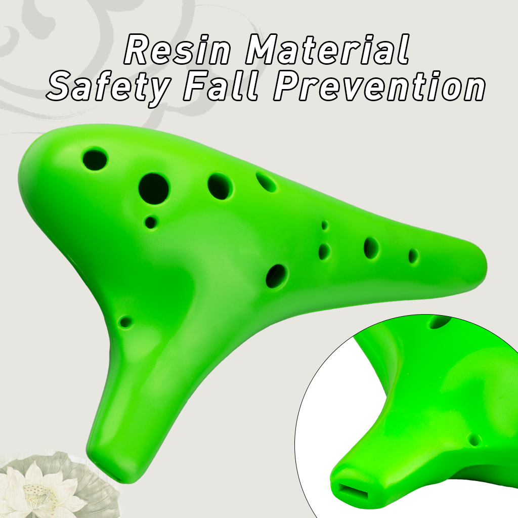 NAOMI new 12-hole Ocarina Resin Plastic Flute Alto 2025 C Key Anti-Broken Well-Crafted Beautiful Sound Unique Gift For Children Beginner
